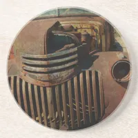 Abandoned Old Truck Drink Coaster