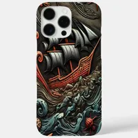 Ship in Stormy Waters iPhone 16 Pro Max Case