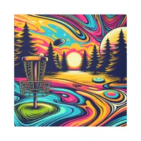 Cool Disc Golf Course at Sunset Metal Print