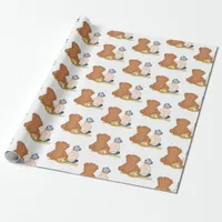 Lil' Slugger Baseball Themed  Wrapping Paper