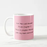 Pink Funny Author Writing Coffee Mug