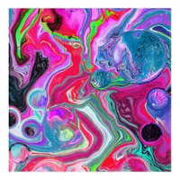 Colorful Swirls Abstract Fluid Art 