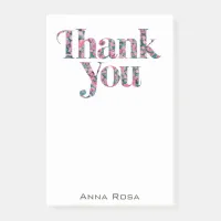 *~* Thank You Gratitude AP85 Flowers Manifest Post-it Notes