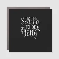 Tis Season Pumpkin Halloween Witch Hat Costume Car Magnet