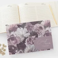 Arch Floral Wedding Mauve ID967 Guest Book