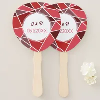 Elegant Geometrical Wedding Hand Fan