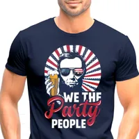 We The Party People Abraham Lincoln Patriotic T-Shirt