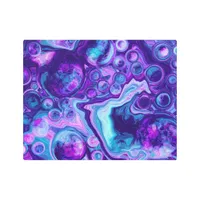 Purple, Blue, Pink Bokeh Marble Fluid Art 