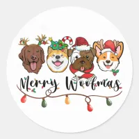 Merry Woofmas Typography Sticker