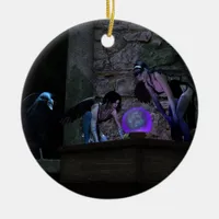 Curious Crow Faeries Ceramic Ornament