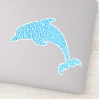 Dolphin Blue Waves Sticker