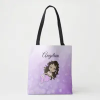 Purple Mermaid Personalized Tote Bag