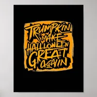 Trumpkin Make Halloween Great Again – Autumn Sloth Poster