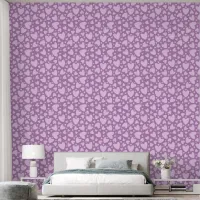 Cute Girly Love Hearts Pink And Plum Wallpaper