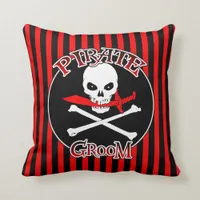 Pirate Groom Throw Pillow