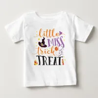 little miss trick or treat cute halloween baby T-Shirt