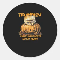 Trumpkin Make Halloween Great Again – Spooky Autum Classic Round Sticker