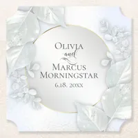 Party Coasters | Icy Blue Shimmer