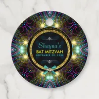 Bohemian Princess Pretty Lights Bat Mitzvah Favor Tags