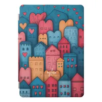 Personalized City of Love Illustrative iPad Pro Cover