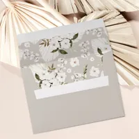 Boho Baby Shower Envelope with Floral Liner