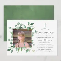 Eucalyptus Forest Greenery Confirmation Invitation