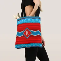 Southwest River Canyon Red Turquoise Personalized Tote Bag