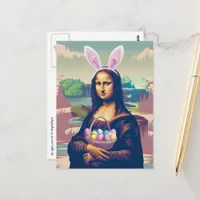 Mona Lisa Easter Postcard