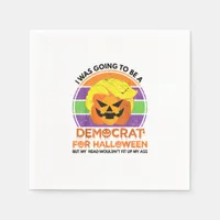 Going To A Democrat For Halloween Funny Trumpkin Napkins