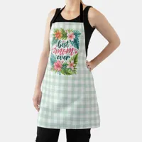 Best Mom Ever Tropical Floral Mother’s Day Apron