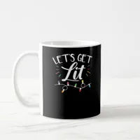 Christmas Design - Let's Get Lit Coffee Mug
