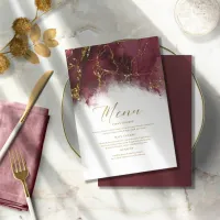 Marble Glitter Wedding Burgundy Gold ID644