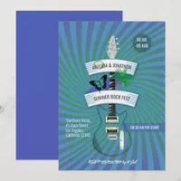 Summer Rock Festival Wedding Invitation