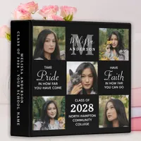 Elegant Graduate 5 Photo Scrapbook Graduation 3 Ring Binder