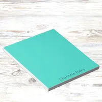 Turquoise name notepad