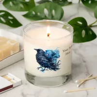 Goth Raven Scented Candle Dark Aesthetic