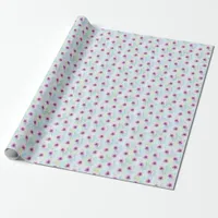 Pretty Purple Watercolor Floral Wrapping Paper
