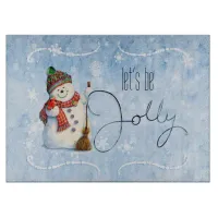 Jolly Snowman ID841 Cutting Board