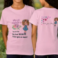 HAPPY MOTHER'S DAY daughter pink T-Shirt