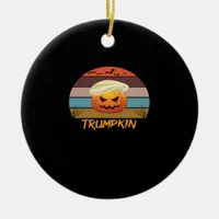 Halloween Trumpkin Vintage Us Ceramic Ornament