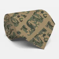 I Love Camouflage Green Brown | Neck Tie