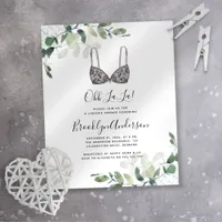 BUDGET Eucalyptus Lingerie Shower Invitation