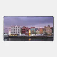 Curacao: Willemstad in purple Dusk Desk Mat