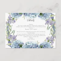 Forget-Me-Not Flowers Watercolor Elegant  Enclosure Card