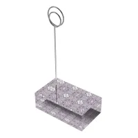 Purple Mandala Table Number Card Holder Wedding