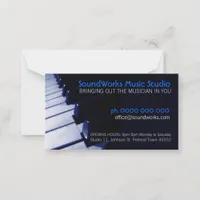 Piano Keyboard Music Business card