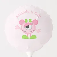 Little Girl Monster themed Party Balloon