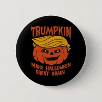Trumpkin Halloween - Make Halloween Great Again Cl Button