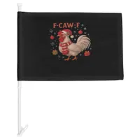 F-Caw-F Chicken Classic Trendy Casual Car Flag
