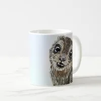 Cute Otter Wildlife Nature Portrait Watercolour  Coffee Mug